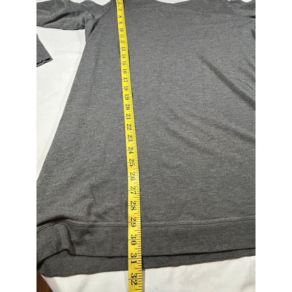 Soft Surroundings Cold Shoulder Terry Cloth Sweatshirt Womens Size Medium Gray - Picture 7 of 8